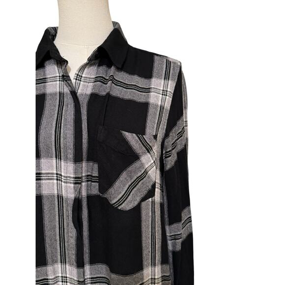 RAILS WOMEN'S PLAID FLANNEL BUTTON DOWN DRESS  OUTDOOR CHIC / BOHO - Picture 4 of 11